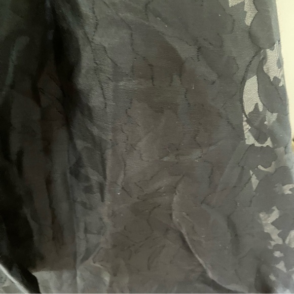 NWT Anne Klein Women's V-neck Sleeveless Attached-sash Midi Dress In Black (XL) - Picture 9 of 10